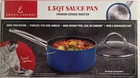 Emeril Lagasse Premium Ceramic Nonstick Cookware 1.5 Qt Sauce Pan Lid All Range New. Price: $14.97.