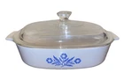 Corning Warepyrexbaking Dish A-8-B 1.4 Liter W/ Lid 9 Blue Cornflower Used. Price: $45.00.