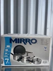 Mirro Series 100P #31008 7PC Pan And Lid Cookware Set Open Box New. Price: $79.99.