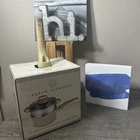 Earth Elements 2.5 Quart Sauce Speckled Pot With Steamer Cookware New In Box. Price: $28.50.