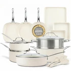 Ceramic Cookware Set 20 Piece Nonstick Pots Pans Bakeware Gotham Steel Kitchen New. Price: $259.99.
