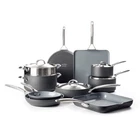 Greenpan Paris Pro Hard Anodized Healthy Ceramic Nonstick, 14 Piece Cookware Pot New:. Price: $251.30.