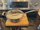 Cuisinart 10" Saute Pan 3.5QT Stainless Steel Frying Skillet With Lid MCP33-24H Used. Price: $29.28.