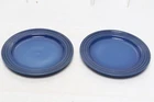 Le Creuset Salad/dessert 8.5" Plates Retired Lapis Of 2 New. Price: $55.00.