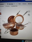New And Sealed Classic Cuisine Copper Style Cookware Set 82-CW1004.. Price: $155.00.