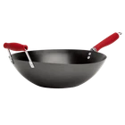 Tasty 14INCH Carbon Steel Nonstick Wok, Flat Bottom Stir Fry Pan, Induction New. Price: $29.86.