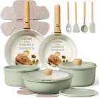 Pots Pans Set, Nonstick Cookware Detachable Handle, 19PCS Induction Kitc New. Price: $179.99.