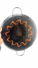 Imusa Carbon Steel Paella Pan 13 Double Handle Black Orange Serving Comal Used. Price: $14.24.