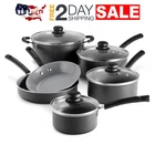 Set De Ollas Y Sartenes Cer Mica Para Cocinar Antiadherentes 10 Piezas Oferta New. Price: $66.23.