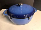 Lodge 7.5 Quart Caribbean Blue Enameled Cast Iron Dutch Oven Cookware New. Price: $149.95.