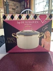 Paris Hilton 5 Qt Dutch Oven Nonstick Ceramic With Glass Lid Cookware Pot Pan New. Price: $22.99.
