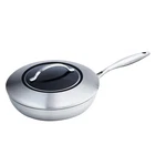 Scanpan Ctx 11 Inch Nonstick Saute With Lid, Stainless Steel New. Price: $149.95.