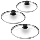Cuisinel Glass Lids Set 8"+10"+12" (20.32CM+25.4CM+30.48CM) - Black Used. Price: $34.63.