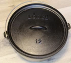 Lodge 12 Inch / 8 Quart Cast Iron Deep Camp Dutch Oven Used. Price: $69.30.