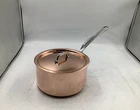 Mauviel M'heritage 150 Polished Copper & Stainless Steel Sauce Pan. 1.9 Qt New. Price: $204.37.
