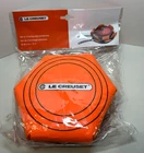 Nip Creuset 15 3/4" Frying Pan Protectors Of Bright Orange Sealed! F/s New. Price: $17.49.