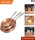 Gotham Steel Hammered Frying Set 3 Piece Nonstick Copper 8 10 & New. Price: $94.94.