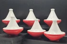 Set Of 6 Pier 1 Stoneware Red & White Moroccan Tagine Spice/condiment Dishes Used. Price: $32.49.
