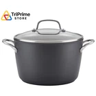 Kitchenaid Hard Anodized Induction Nonstick Stock 8 Quart, Matte Black. Price: $103.72.