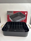 Emsam Cook At Home 2-PIECE Roasting Pan Set 16X12" Non-stick Heavy Duty Steel New. Price: $13.49.