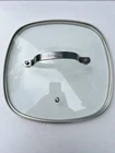 Gotham Steel 9.5 Square Glass Lid Vent Steam Hole Stainless Handle Cook Pot Used. Price: $17.00.