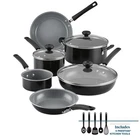 Farberware Easy Clean Pro 14 Pcs Ceramic Nonstick Cookware Set Pots Pans Black New. Price: $63.99.