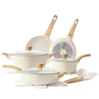 Sensarte Ceramic Cookware Sets, Pots And Pans Non Stick, 14 Piece Induction New. Price: $305.97.