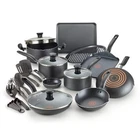 T-fal Simply 20PC Nonstick Cookware Set Black New. Price: $222.99.