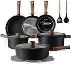 Carote Nonstick Pots And Pans, Induction Titanium Cookware Set 16PCS Kitchen New. Price: $100.99.