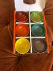 Le Creuset Of 6 Mini Multicolor Pinch Bowls Stoneware Pottery Ceramic. Price: $64.99.