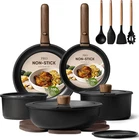 Carote 19PCS Pots Pans Non Stick, Cookware Sets Detachable Handle, Induction New. Price: $74.15.