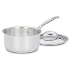 Cuisinart 719-14 Chefs Classic Stainless 1-QUART Saucepan With Cover New. Price: $72.88.