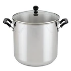 Stockpot 11 Quart Farberware Classic Series Stainless Steel Glass Lid New. Price: $74.99.