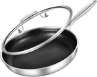 12-INCH Hybrid Tri-ply Stainless Steel Saut Pan, Non-stick Frying New. Price: $54.00.