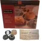 Vintage Nordic Ware 4 Pc Bundt Pan Set With Cake Keeper Twist Lock Members Mark Used. Price: $42.95.