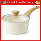 Sensarte Ceramic Nonstick Saucepan 1.5 Qt With Lid White Pfoa/ptfe/pfas Free New. Price: $46.99.