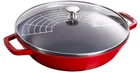 Staub Cast Iron Perfect Pan, Wok, 4.5-QUART, Serves 4-5, Made In France, Cherry New. Price: $259.99.