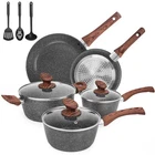 Melenta Granite Pots And Pans Set Non Stick, 11 Piece Die-cast Induction Co... New. Price: $84.48.