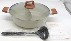 Dezin Hot Pot W/ Divider & Lid 5 Qt Double Shabu Stock Beige 12 New. Price: $79.99.
