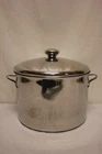 Letang & Remy Stock Pot Lid, Stainless Copper Core, France Cookware DD4 Used. Price: $74.85.
