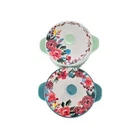 Two (2) Pioneer Woman Prairie Signature Mini Ceramic Casseroles W/lids New. Price: $32.00.