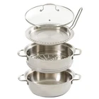 Kenmore Elite Devon Heavy Gauge Stainless Steel Tri-ply Induction 5-PIECE Set New. Price: $59.99.