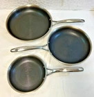 Henckels Paradigm 3-PIECE Skillet Set Tri-ply Stainless Steel 3-LAYER Nonstick Used. Price: $85.00.