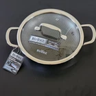 David Burke Geo Clad 9.5IN Tri-ply Stainless Steel Frying Pan With Lid Cookware New. Price: $62.95.