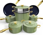 Cookware Set 13 Pc Diamond Ceramic Non Stick Induction Ready Nuwave Lux Le New. Price: $544.99.