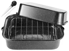 Jy Cookment Roasting Pan With Lid And Rack, 21' Rectangular, 25LB Turkey Roas... New. Price: $143.19.