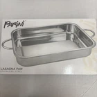 Parini Lasagna Pan Stainless Steel With Handles 14.5 10.5 2.5 New Box. Price: $29.95.