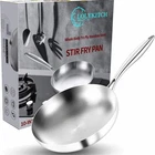 Lolykitch 10 Tri-ply Stainless Steel Frying Pan Inch, Silver New. Price: $29.23.