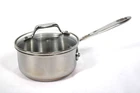 Emeril 1 Qt Quart Cook Saucepan Pot Stainless Steel Copper Core Glass Lid Used. Price: $39.99.