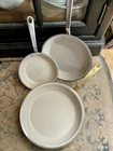 Made-in Cookware Ceramiclad Non Stick Frying Pan Set Of 3 8 , 10 & 12 Used. Price: $195.00.